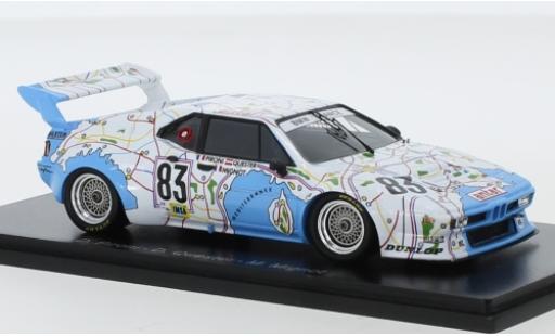 Diecast model cars Bmw M1 1980 No.83 France Antar 24h Le Mans D.Pironi/D.Quester/M.Mignot 1/43 Spark