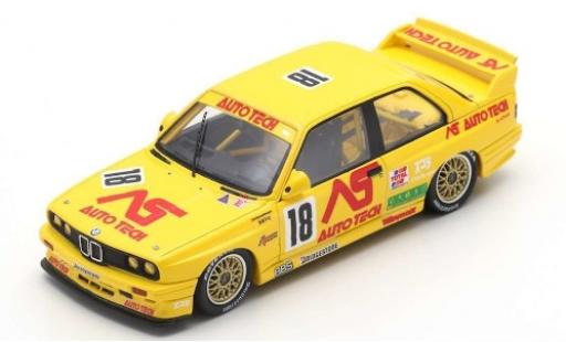 Diecast model cars Bmw M3 course (E30) Evo No.18 Macau Guia Race 1991 R.Ratzenberger 1/43 Spark