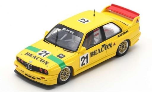 Diecast model cars Bmw M3 course (E30) Evo No.21 Thunderbolt Macau Guia Race 1995 1/43 Spark