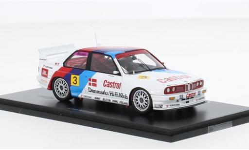 Diecast model cars Bmw M3 course (E30) No.3 Schnitzer- GP D&Atilde;&curren;nemark 1991 1/43 Spark