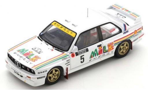 Diecast model cars Bmw M3 rallye (E30) No.5 Prodrive Milk Energy Rally WM Rally Finnland 1988 A.Vatanen/B.Berglund 1/43 Spark