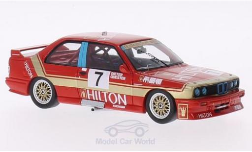 Diecast model cars Bmw M3 course (E30) No.7 Team Hilton Hilton GP Macau 1987 D.Quester 1/43 Spark