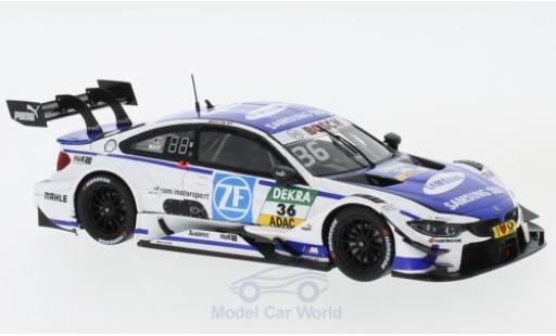 Diecast model cars Bmw M4 dtm No.36 Team RBM Samsung Hockenheim 2017 M.Martin 1/43 Spark