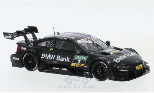 Diecast model cars Bmw M4 dtm No.7 Team RBM Bank Hockenheim 2017 B.Spengler 1/43 Spark