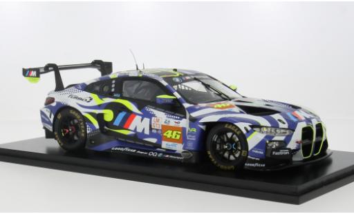 Diecast model cars Bmw M4 gt3 24h Le Mans 2024 Team WRT #46 1/18 Spark