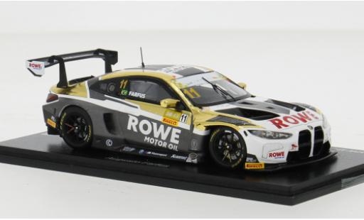 Diecast model cars Bmw M4 gt3 No.11 ROWE Racing Fia GT World Cup Macau 2023 1/43 Spark