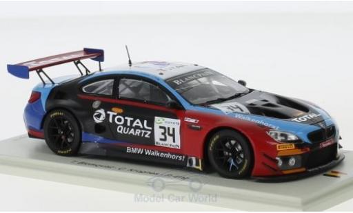 Diecast model cars Bmw M6 GT3 No.34 Walkenhorst Motorsport 24h Spa 2018 T.Blomqvist/C.Krognes/P.Eng 1/18 Spark