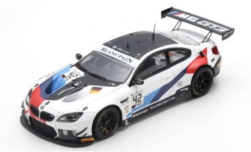 Diecast model cars Bmw M6 GT3 No.42 Team Schnitzer 24h Spa 2019 M.Tomczyk/J.Edwards/A.Farfus 1/43 Spark