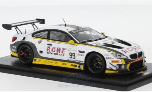 Diecast model cars Bmw M6 GT3 No.99 ROWE Racing 24h Spa 2018 A.Sims/J.Klingmann/N.Catsburg 1/43 Spark