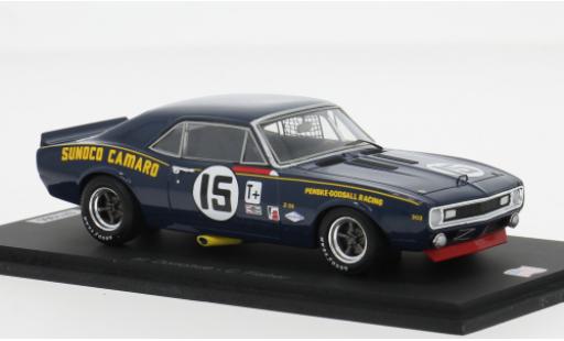 Diecast model cars Chevrolet Camaro course 12h Sebring 1968 #15 1/43 Spark