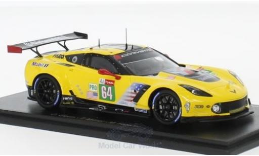 Diecast model cars Chevrolet Corvette Racing (.R) C7.R No.64 24h Le Mans 2018 O.Gavin/T.Milner/M.F&Atilde;&curren;ssler 1/43 Spark