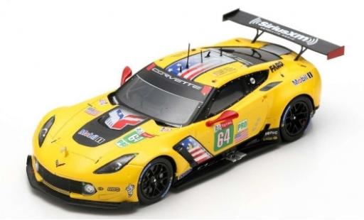 Diecast model cars Chevrolet Corvette Racing (.R) C7.R No.64 24h Le Mans 2019 O.Gavin/T.Milner/M.F&Atilde;&curren;ssler 1/43 Spark