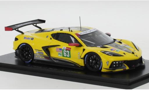 Diecast model cars Chevrolet Corvette Racing (.R) C8.R No.63 24h Le Mans 2021 A.Garcia/J.Taylor/N.Catsburg 1/43 Spark