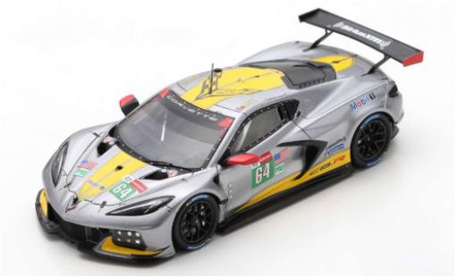 Diecast model cars Chevrolet Corvette Racing (.R) C8.R No.64 24h Le Mans 2021 T.Milner/N.Tandy/A.Sims 1/43 Spark