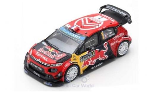 Diecast model cars Citroen C3 WRC No.1 Total WRT Red Bull Rally Monte Carlo 2019 100th victory in by S.Ogier/J.Ingrassia 1/43 Spark