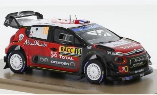Diecast model cars Citroen C3 WRC No.10 Rally WM Rally Catalunya 2018 S.Loeb/D.Elena 1/43 Spark