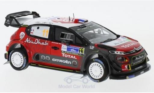 Diecast model cars Citroen C3 WRC No.11 Total Abu Dhabi World Rally Team Rally WM Rally Mexico 2018 S.Loeb/D.Elena 1/43 Spark