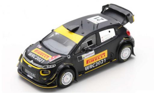 Diecast model cars Citroen C3 WRC No.21 Saint&Atilde;&copy;Loc Racing Rally WM Rally Sardinien 2020 Reifentest Pirelli P.Solberg/A.Mikkelsen 1/43 Spark