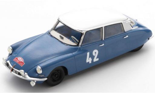 Diecast model cars Citroen DS course 19 No.42 Rally Monte Carlo 1963 L.Bianchi/J.-C.Ogier 1/43 Spark