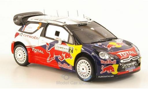 Diecast model cars DS Automobiles DS3 WRC Citroen No.2 Total Rally Jordanien 2011 S.Ogier / J.Ingrassia 1/43 Spark