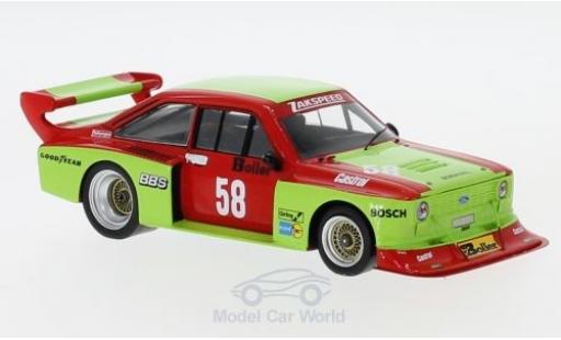 Diecast model cars Ford Escort Rally Turbo No.58 DRM Zolder Westfalen W.Boller 1/43 Spark