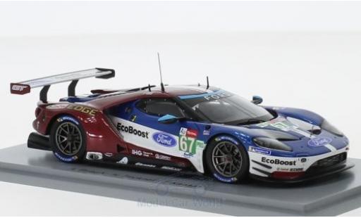 Diecast model cars Ford GT GTE No.67 Chip Ganassi Team UK 24h Le Mans 2018 H.Tincknell/A.Priaulx/T.Kanaan 1/43 Spark