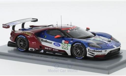 Diecast model cars Ford GT GTE No.68 Chip Ganassi Team USA 24h Le Mans 2018 J.Hand/D.M&Atilde;&frac14;ller/S.Bourdais 1/43 Spark