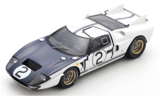 Diecast model cars Ford GT40 Mk II MKII RHD No.2 24h Le Mans 1965 P.Hill/C.Amon 1/43 Spark