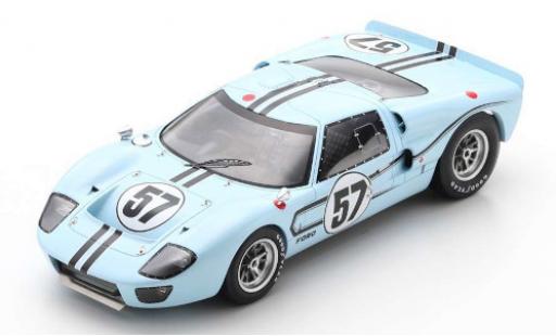 Diecast model cars Ford GT40 Mk II MkIIB RHD No.57 Shelby-American Inc. 24h Le Mans 1967 R.Bucknum/P.Hawkins 1/18 Spark