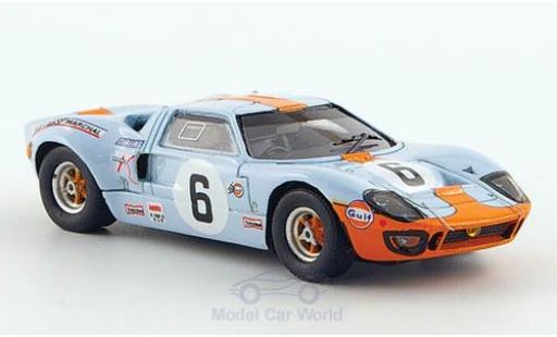 Diecast model cars Ford GT40 Mk I No.6 24h Le Mans 1969 J.Ickx/J.Oliver 1/87 Spark