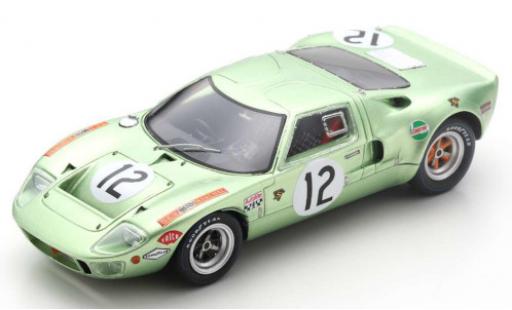 Diecast model cars Ford GT40 Mk I RHD No.12 24h Le Mans 1968 P.Salmon/E.Liddell 1/43 Spark
