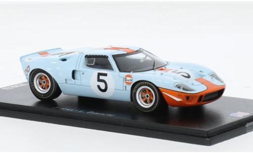 Diecast model cars Ford GT40 Mk I RHD No.5 6h Watkins Glen 1968 1/43 Spark