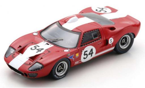 Diecast model cars Ford GT40 Mk I RHD No.54 BOAC 6h Silverstone 1967 D.Charlton/C.Crabbe 1/43 Spark