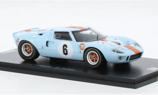 Diecast model cars Ford GT40 Mk I RHD No.6 6h Watkins Glen 1968 1/43 Spark