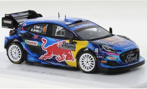Diecast model cars Ford Puma Rally1 Rally 1 No.8 M-Sport World Rally Team Red Bull Rally WM Rally Monte Carlo 2023 1/43 Spark