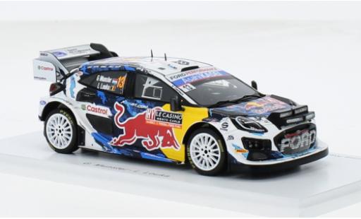 Diecast model cars Ford Puma Rally1 No.13 M-Sport World Rally Team Red Bull Rally WM Rally Monte Carlo 2024 1/43 Spark