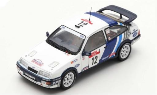 Diecast model cars Ford Sierra Cosworth RS No.12 Rally WM Tour de Corse 1988 C.Sainz/L.Moya 1/43 Spark