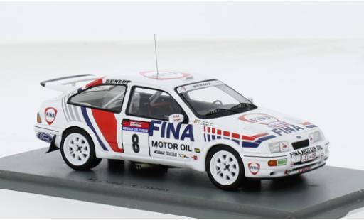 Diecast model cars Ford Sierra Cosworth RS No.8 Fina Rally WM Tour de Corse 1990 1/43 Spark