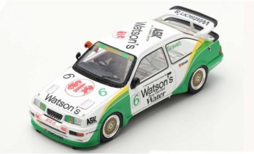 Diecast model cars Ford Sierra RS 500 RS500 Cosworth No.6 Watsons Macau Guia Race 1990 R.Gravett 1/43 Spark