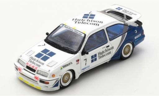Diecast model cars Ford Sierra RS 500 RS500 Cosworth No.7 Hutchison Telecom Macau Guia Race 1989 A.Rouse 1/43 Spark