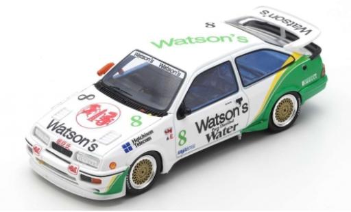 Diecast model cars Ford Sierra RS 500 RS500 Cosworth RHD No.8 Watsons Macau Guia Race 1989 T.Harvey 1/43 Spark