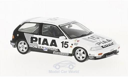 Diecast model cars Honda Civic Course EF3 RHD No.15 PIAA JTC Suzuka 1989 H.Okada/K.Sato 1/43 Spark