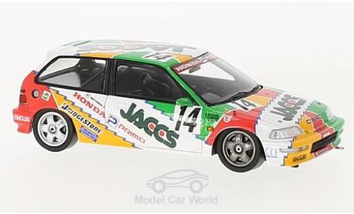 Diecast model cars Honda Civic Course EF9 RHD No.14 JTC Okayama 1992 N.Hattori/K.Kaneishi 1/43 Spark