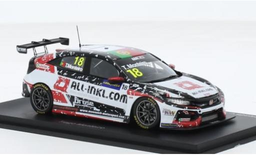 Diecast model cars Honda Civic Type R TCR No.18 All-Inkl.com M&Atilde;&frac14;nnich Motorsport WTCR Hungaroring 2020 1/43 Spark