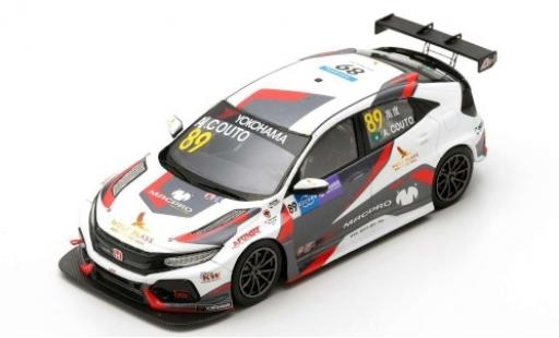Diecast model cars Honda Civic Type R TCR No.89 MacPro Racing Team WTCR Macau Guia Race 2018 A.Couto 1/43 Spark