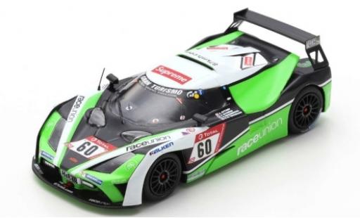 Diecast model cars KTM X-Bow GT4 KTM X-Bow No.60 RaceUnion 24h N&Atilde;&frac14;rburgring 2019 S.Brodmerkel/T.Nytr&Atilde;&para;en/K.Teichmann 1/43 Spark