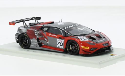 Diecast model cars Lamborghini Huracan GT3 EVO 2 2 No.70 CrowdStrike Racing by Leipert Motorsport 24h Spa 2023 1/43 Spark