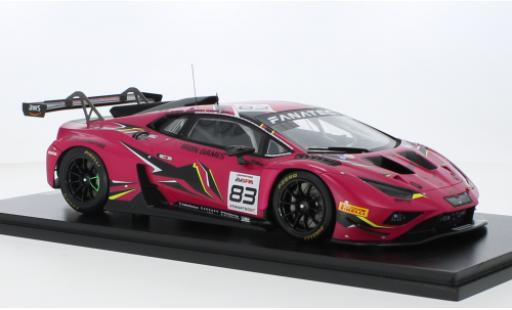 Diecast model cars Lamborghini Huracan GT3 EVO 2 2 No.83 Iron Dames 24h Spa 2023 1/18 Spark