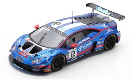 Diecast model cars Lamborghini Huracan GT3 Evo No.12 Ombra Racing 24h Spa Francorchamps 2019 D.Dupont/S.Gattuso/C.Lewis/D.Stoneman 1/43 Spark