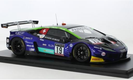 Diecast model cars Lamborghini Huracan GT3 Evo No.19 Emil Frey Racing 24h Spa 2022 1/18 Spark